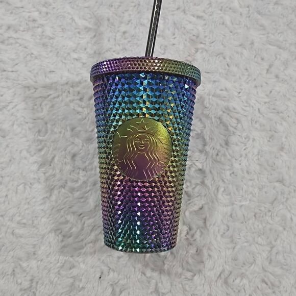 Starbucks Oil Slick Studded Grande 16 oz Cup Fall 2023 New - Picture 1 of 5